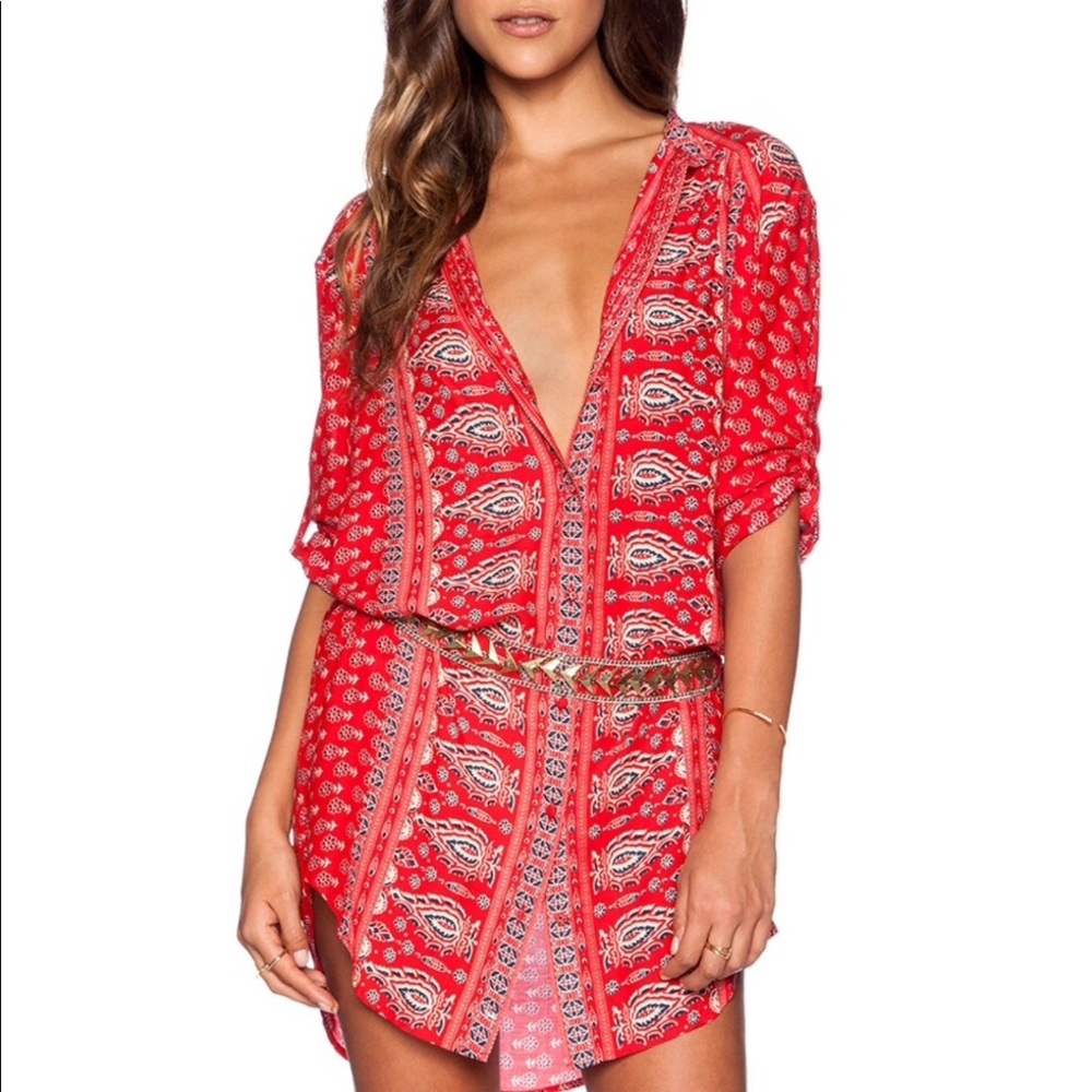 Spell Gypsiana Shirt Dress. Size Small.